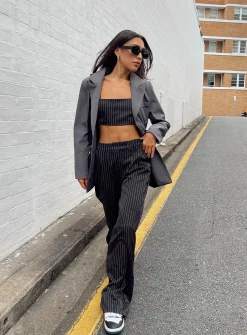 Princess Polly Talisa Oversized Blazer Grey Cheap