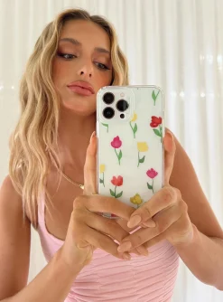 Princess Polly Tallow Tulip Iphone Case  Multi New