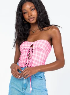 Princess Polly Tamari Top Pink Shop