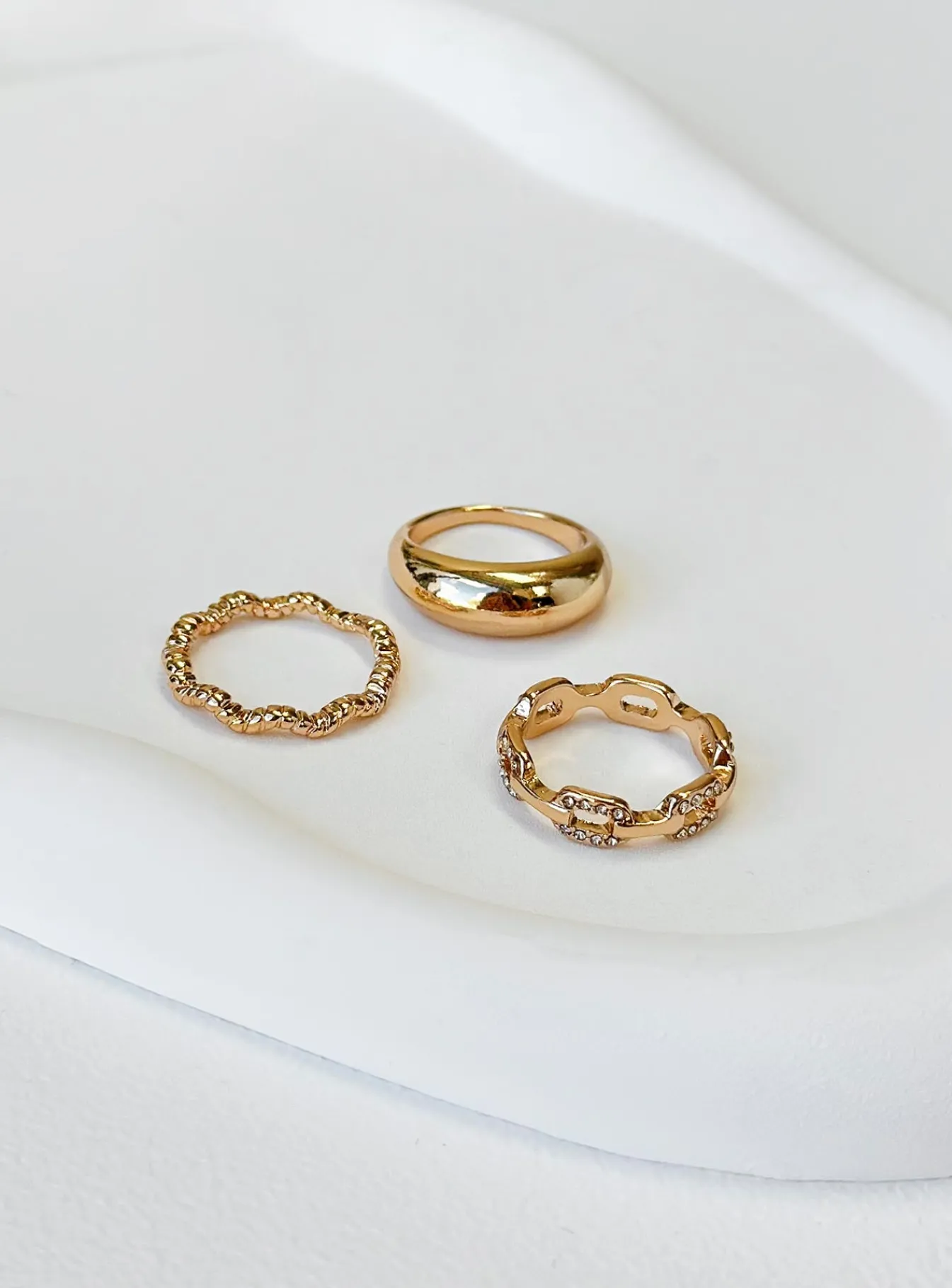 Princess Polly Tamarose Ring Set Gold Outlet