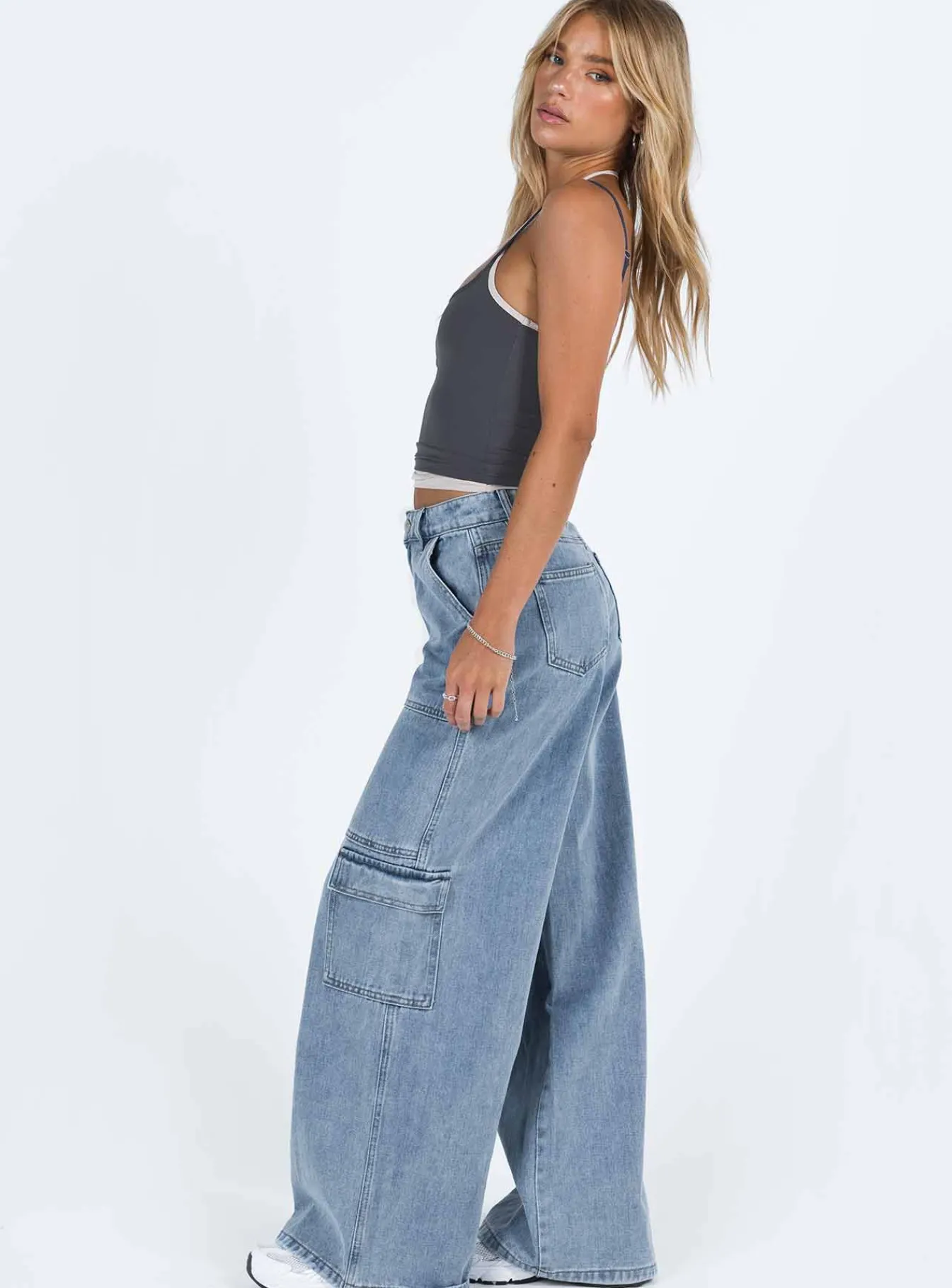 Princess Polly Tamba Cargo Jeans Denim Best