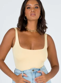 Princess Polly Tamikah Bodysuit Yellow Online