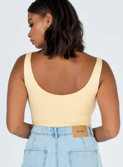 Princess Polly Tamikah Bodysuit Yellow Online