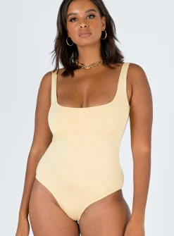 Princess Polly Tamikah Bodysuit Yellow Online