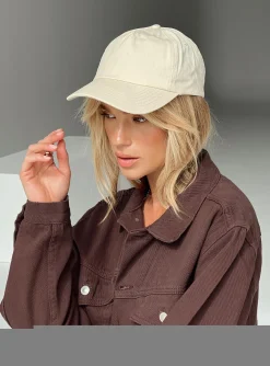 Princess Polly Tamra Cap  Cream New