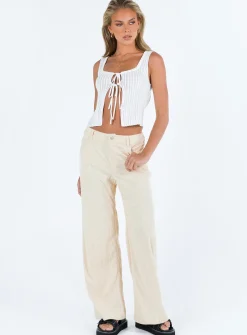 Princess Polly Tanaka Pants Beige Outlet