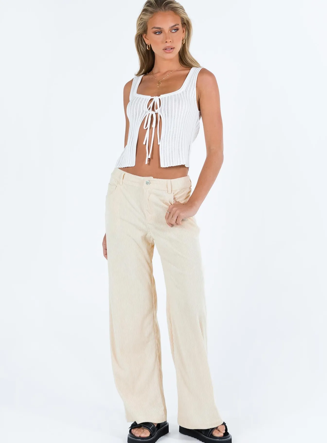 Princess Polly Tanaka Pants Beige Outlet