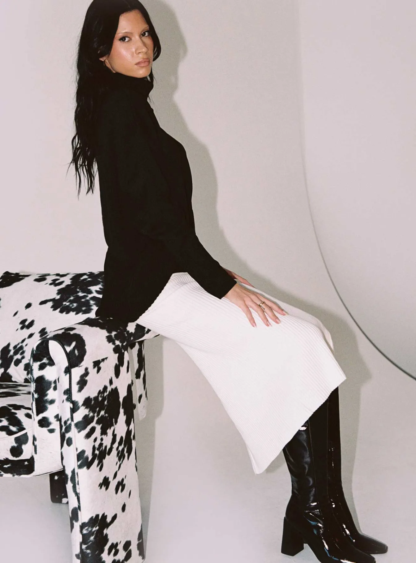 Princess Polly Tanna Midi Skirt Cream Store