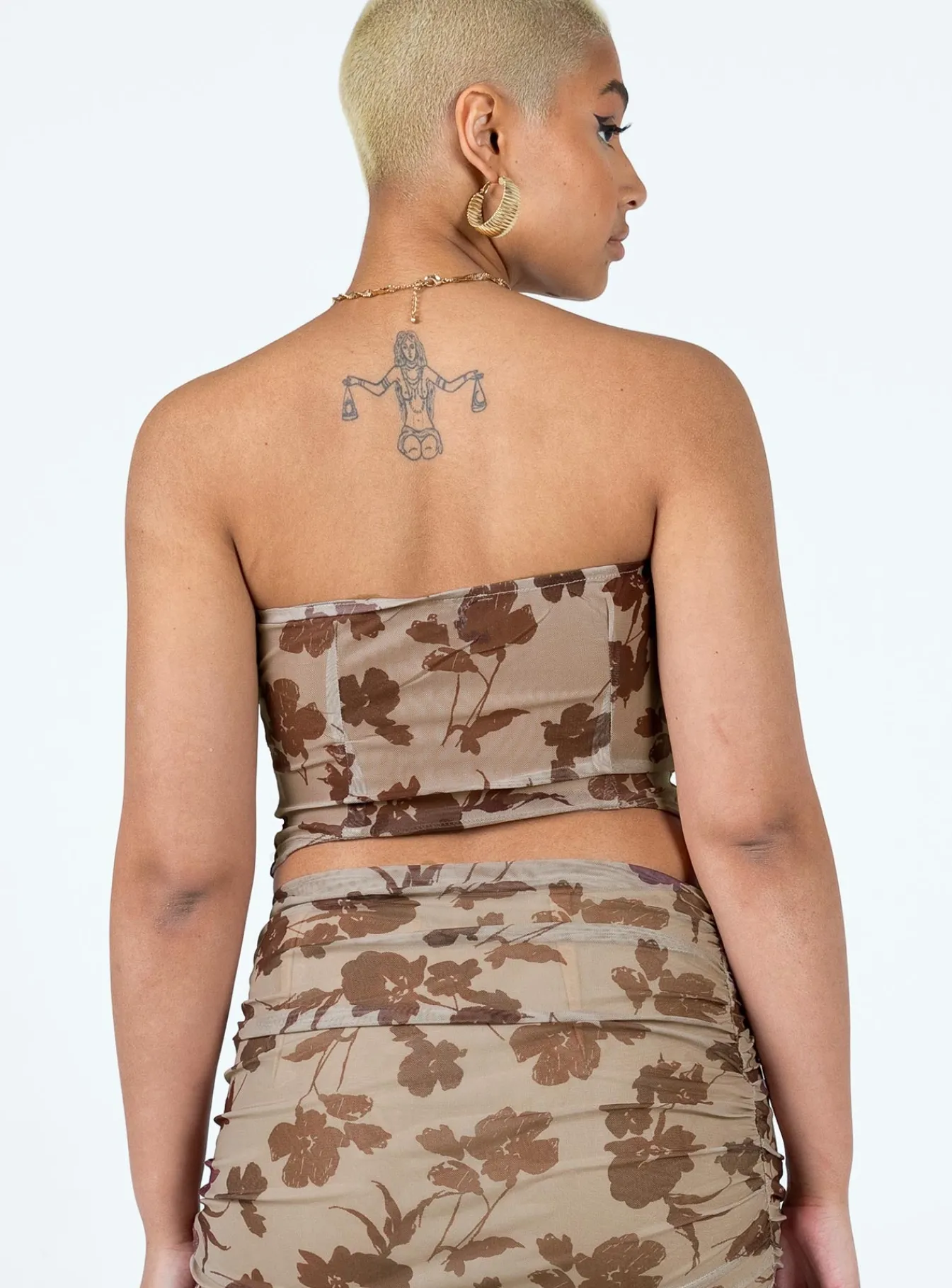 Princess Polly Tanzi Strapless Top Beige Shop