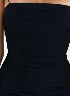 Princess Polly Tara Mini Dress Black New