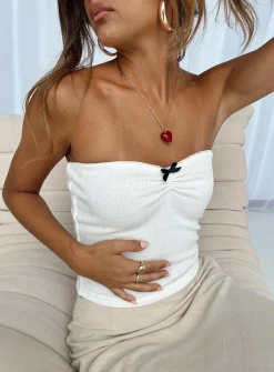Princess Polly Tari Tube Top White Clearance