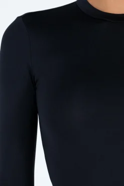 Princess Polly Tarrick High Neck Bodysuit  Black Hot