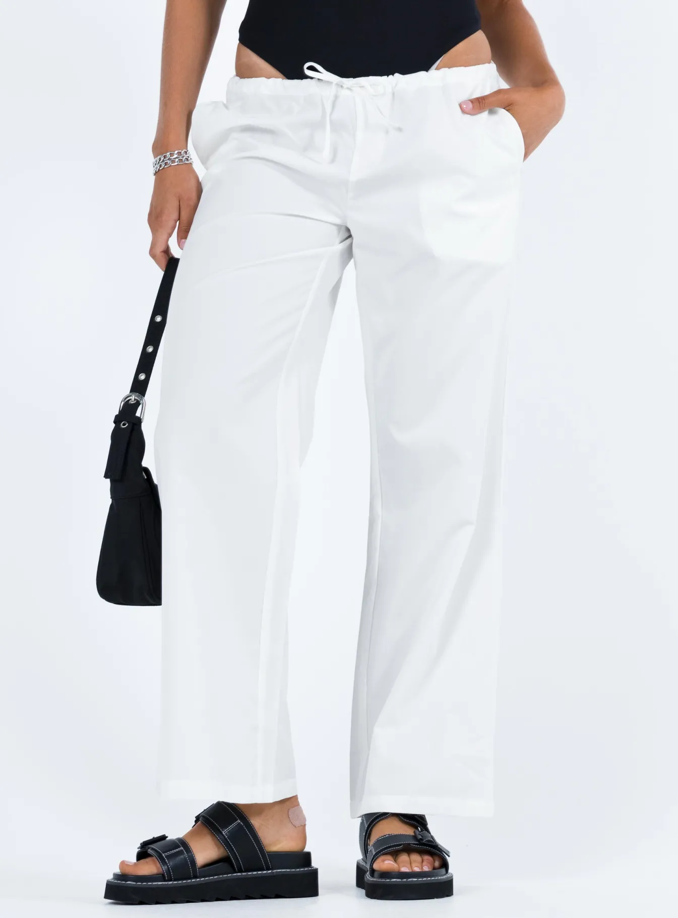 Princess Polly Tarves Pants White Discount
