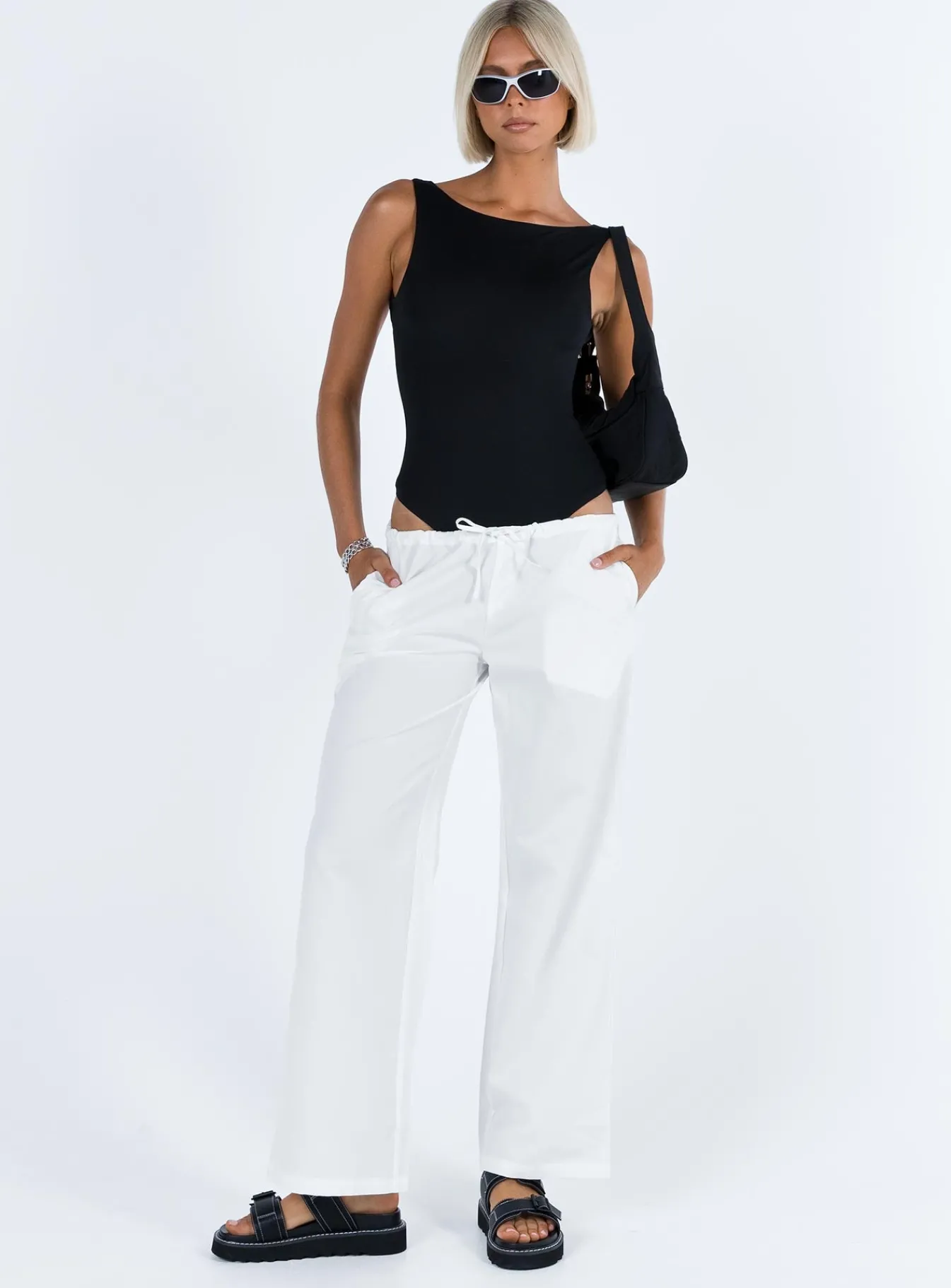 Princess Polly Tarves Pants White Discount