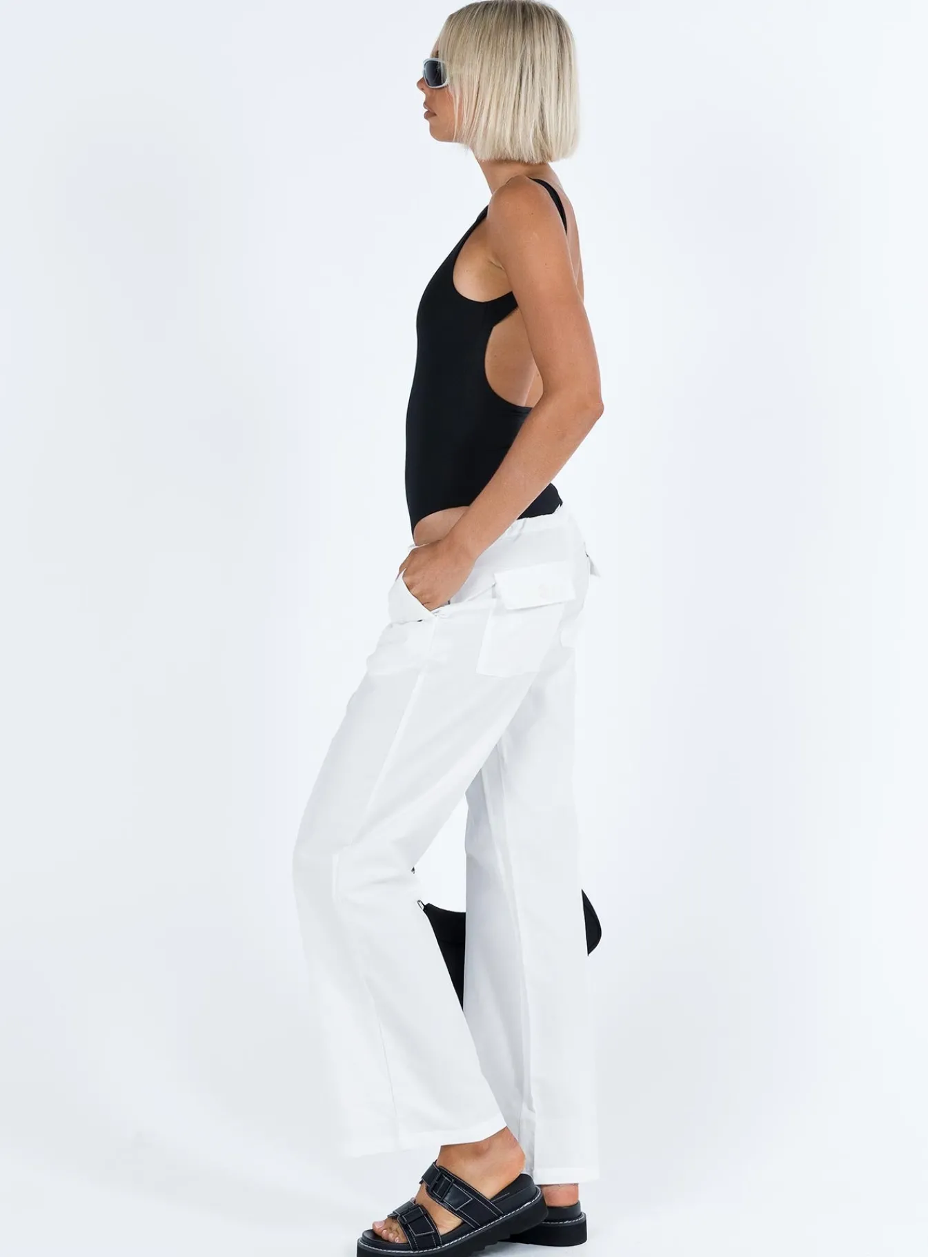 Princess Polly Tarves Pants White Discount