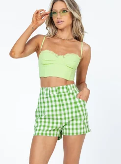 Princess Polly Tashie Shorts  Green New