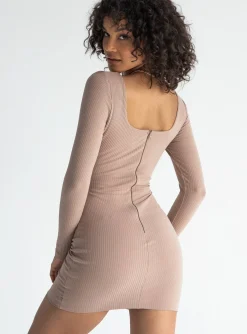 Princess Polly Taurus Mini Dress  Beige Store
