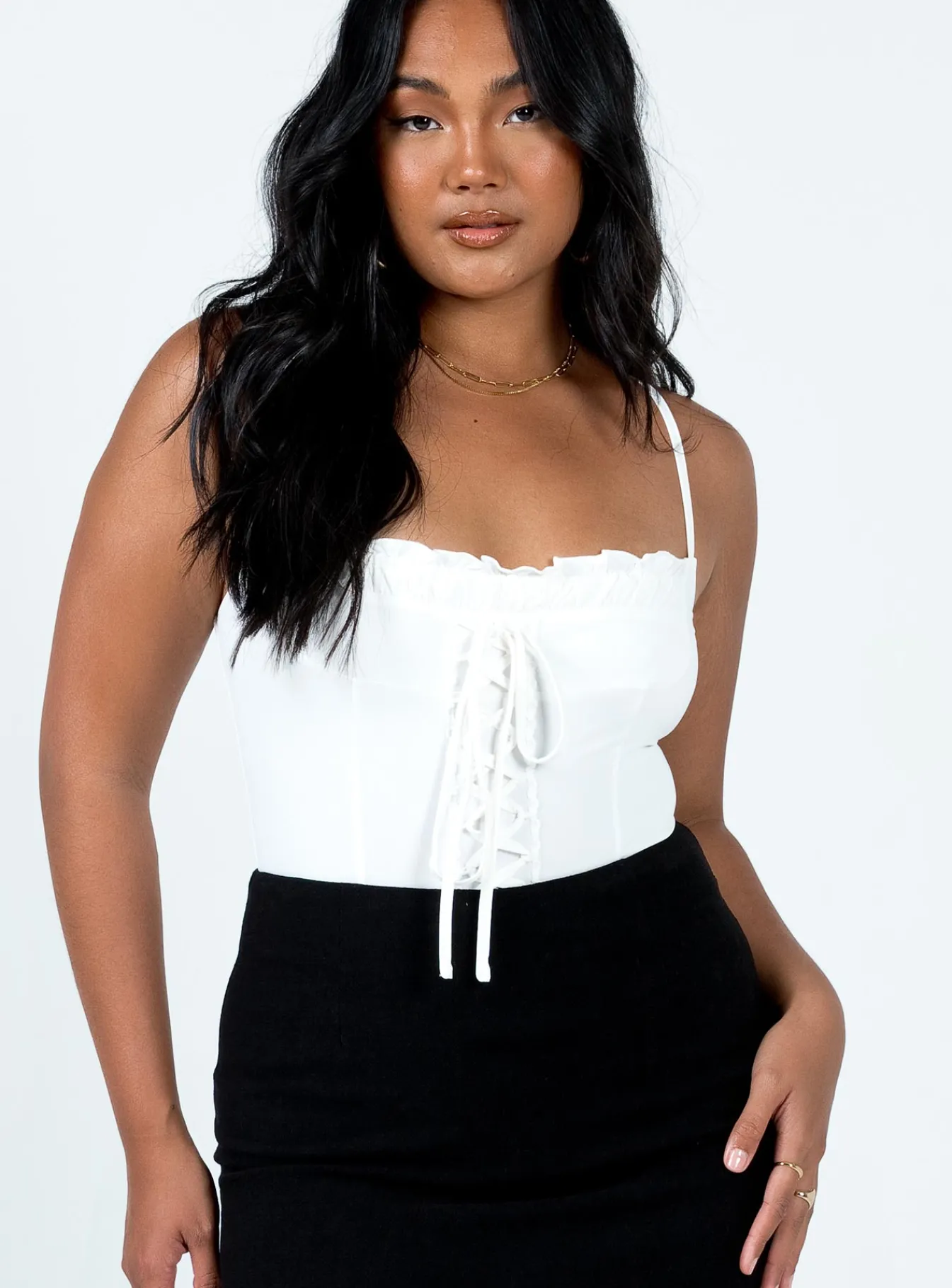 Princess Polly Tavez Bodysuit Ivory Flash Sale