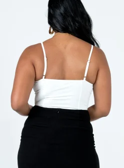 Princess Polly Tavez Bodysuit Ivory Flash Sale