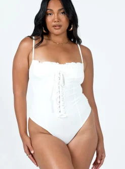 Princess Polly Tavez Bodysuit Ivory Flash Sale