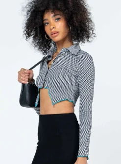 Princess Polly Tavi Long Sleeve Top Black Store