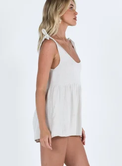 Princess Polly Tay Rompertall   Beige Best Sale