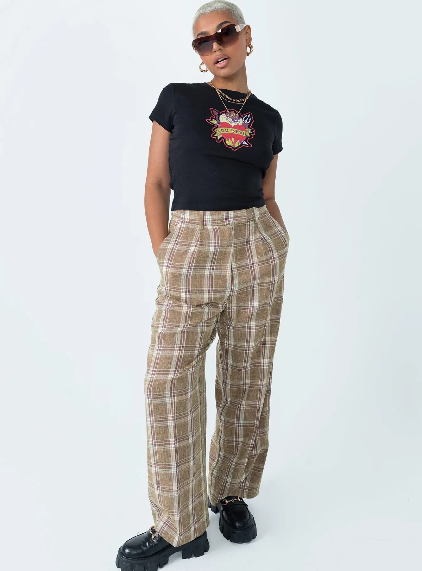 Princess Polly Taz You Devel Longline Baby Tee Black Sale