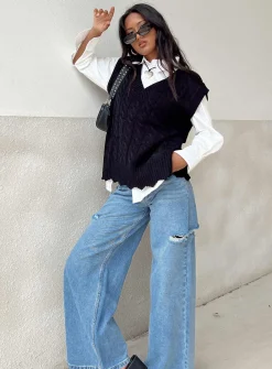 Princess Polly Teags Jeans Mid Wash  Denim Sale