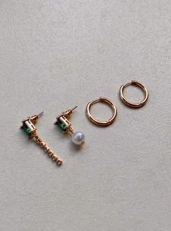 Princess Polly Teague Earring Pack Multi   Gold Sale