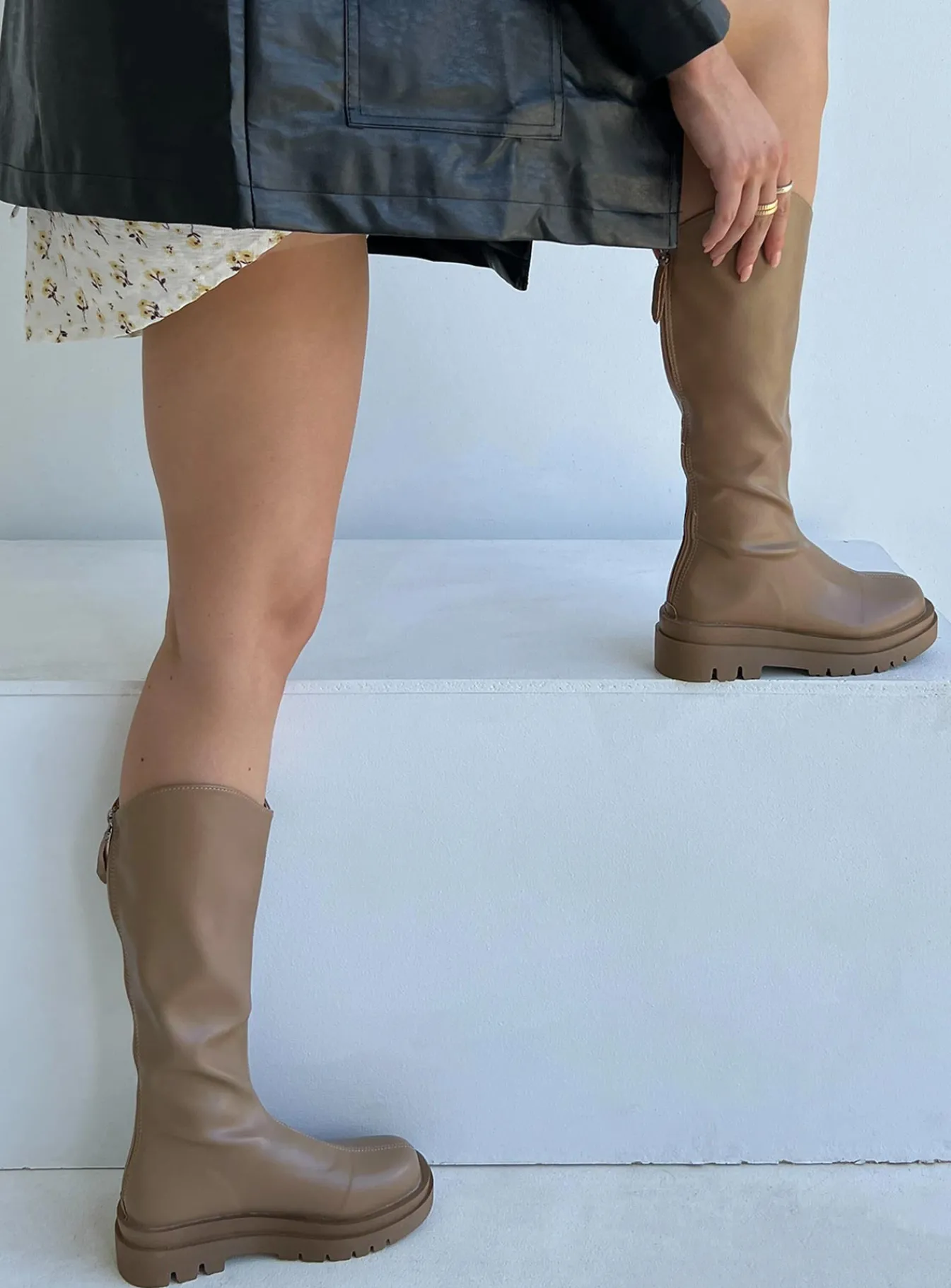 Princess Polly Tessa Boot Beige Online