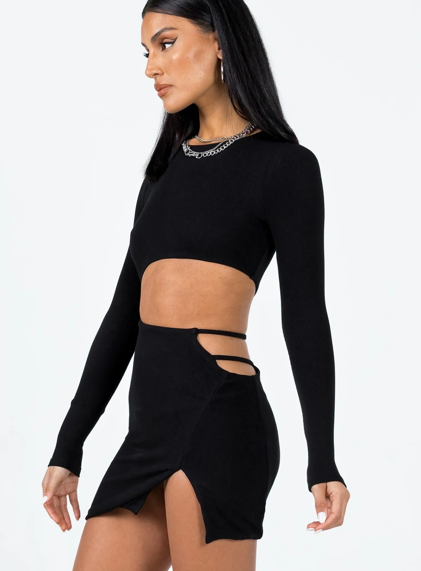 Princess Polly Thalia Mini Dress Black Flash Sale
