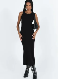 Princess Polly Thalma Midi Dress  Black Store