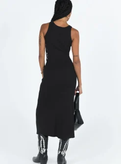 Princess Polly Thalma Midi Dress  Black Store