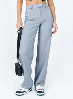 Princess Polly The Adrian Pants  Grey Discount