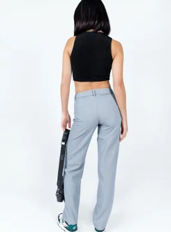 Princess Polly The Adrian Pants  Grey Discount