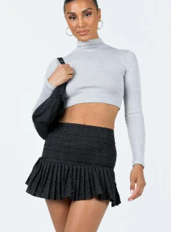 Princess Polly The Beau Mini Skirt  Black Cheap