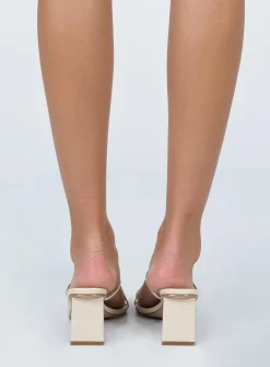 Princess Polly The Becka Heels Beige Fashion