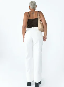 Princess Polly The Burton Pants White Cheap