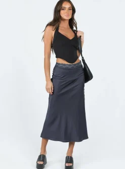 Princess Polly The Charmaine Maxi Skirt  Slate Shop