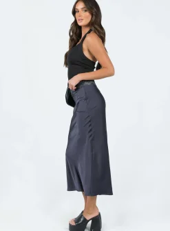 Princess Polly The Charmaine Maxi Skirt  Slate Shop