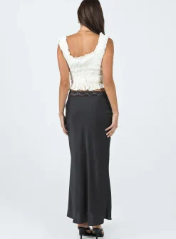 Princess Polly The Charmaine Maxi Skirt Black Hot