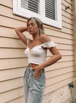 Princess Polly The Chet Top White Cheap