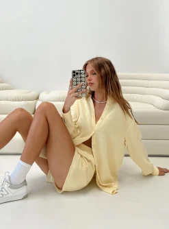 Princess Polly The Chloe Set  Yellow Cheap