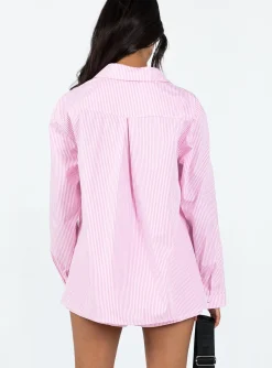 Princess Polly The Chloe Set Pink Stripe Flash Sale