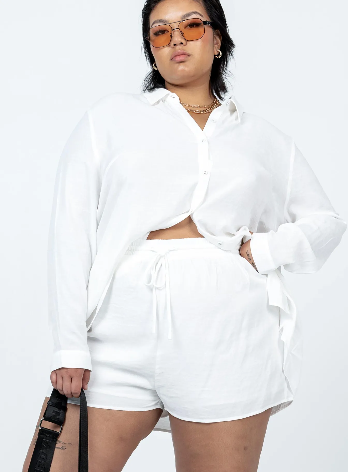 Princess Polly The Chloe Setcurve White Flash Sale