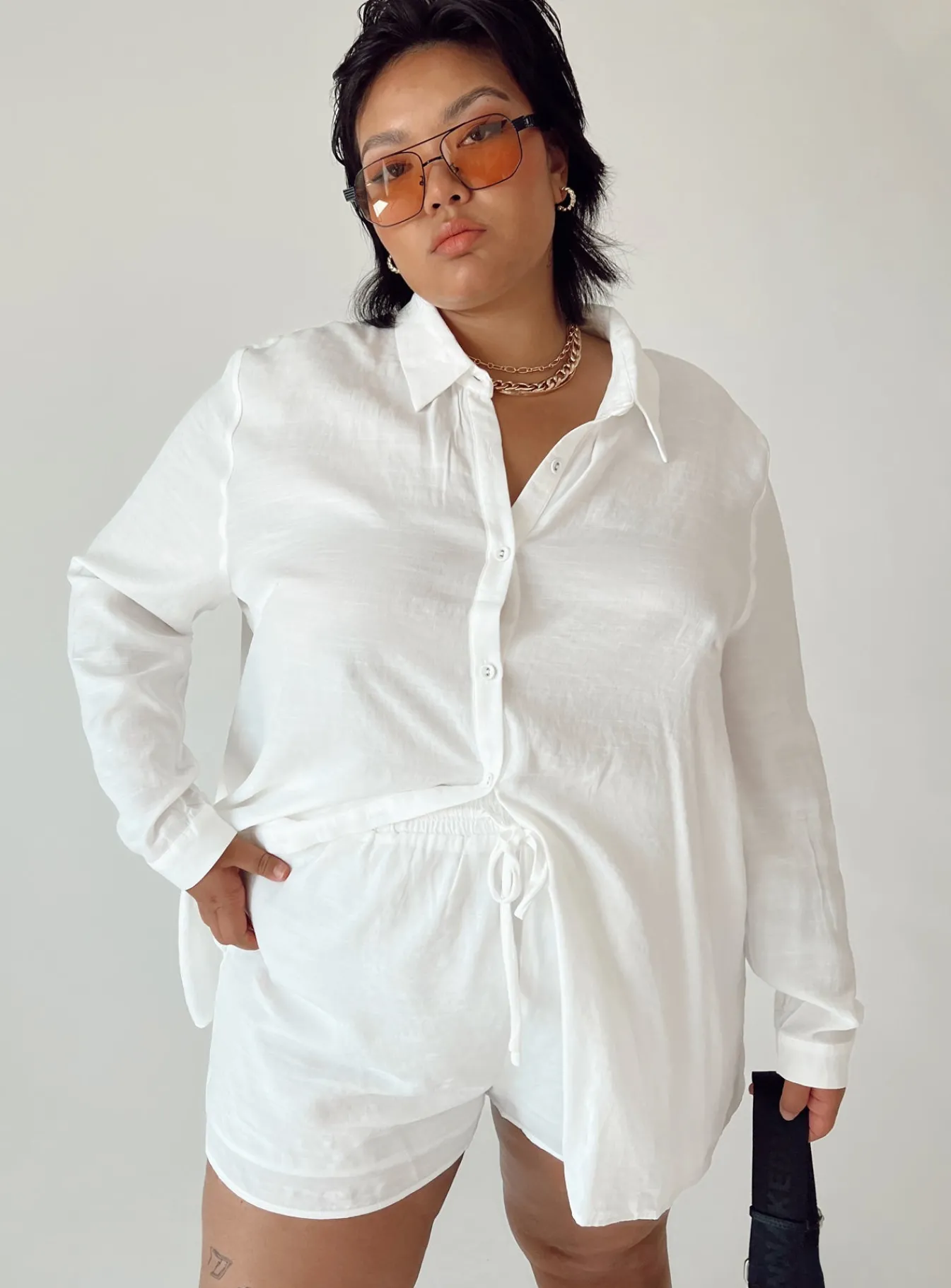 Princess Polly The Chloe Setcurve White Flash Sale