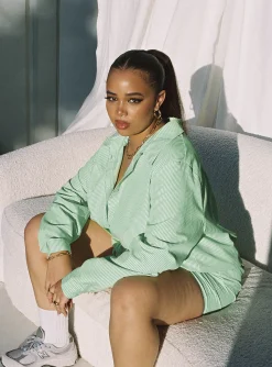 Princess Polly The Chloe Setcurve Green Shop