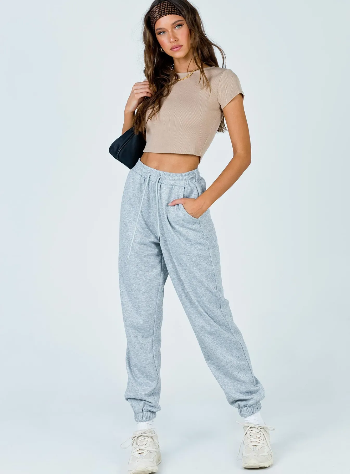Princess Polly The Classic Cropped Tee Beige Sale