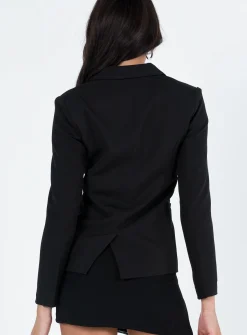 Princess Polly The Ella Blazer  Black Store