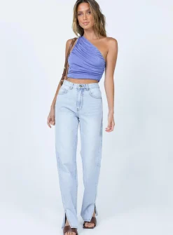 Princess Polly The Goddess Crop Purple Discount